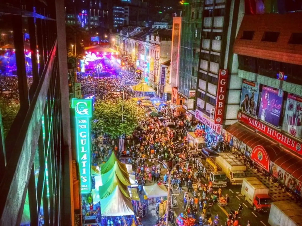 Throngs of residents in Calgary attend the 'Mardis Gras' festivities