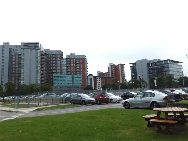 The parking area within the forest is now asphalted.