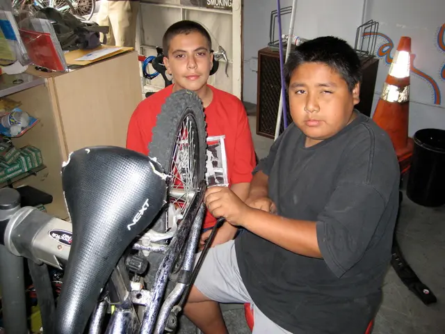 Removal of bike stands at the arrival gate is underway