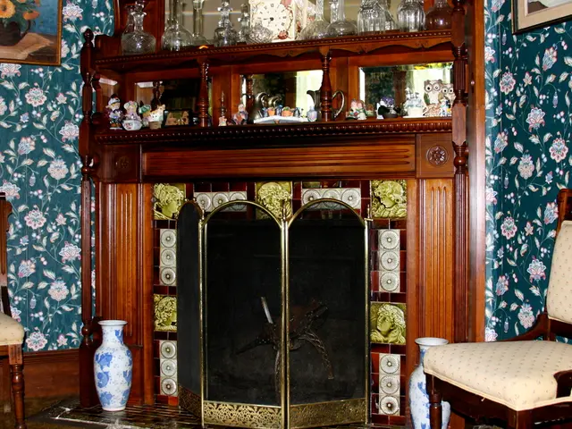 1903 wallpaper uncovered during kitchen renovation by homeowner.