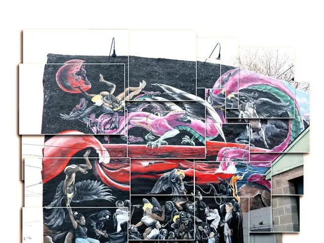 This is a painting puzzle which is having cards.