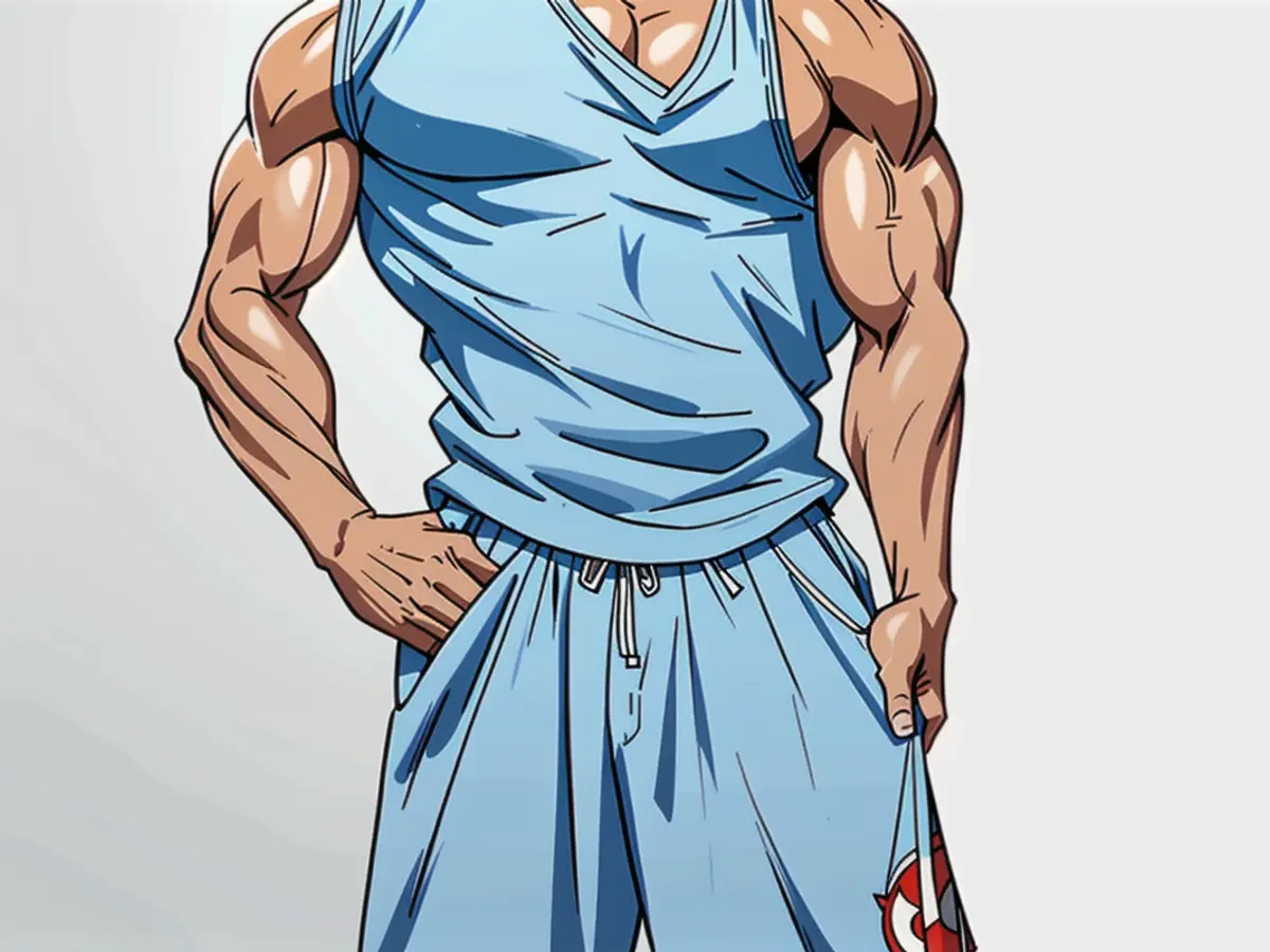 Armed robbery in progress: Suspect brandishing gun and demanding money at convenience store on Main Street, identified as John Doe. Individual sporting a denim dress featuring pockets and a belted waist, poses before a plain backdrop.